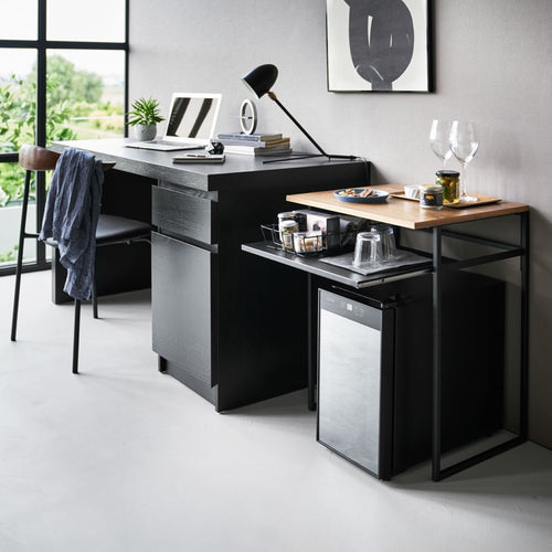 Yamazaki Bijzettafel met Lade - Tower - Zwart - vtwonen shop