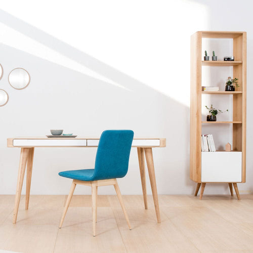 Gazzda Ena desk houten bureau whitewash - 140 x 60 cm - vtwonen shop