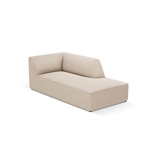Cosmopolitan Design - Ligstoel rechts Siena structurele stof beige - 181x93x69cm