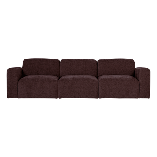 WOOOD 3-zits bank slub Umina - Chenille - Bordeauxrood