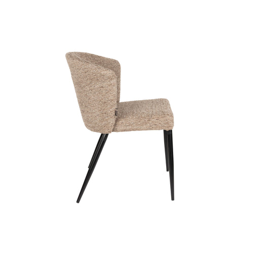 Dutchbone Georgia Eetkamerstoelen Bruin - Set van 2