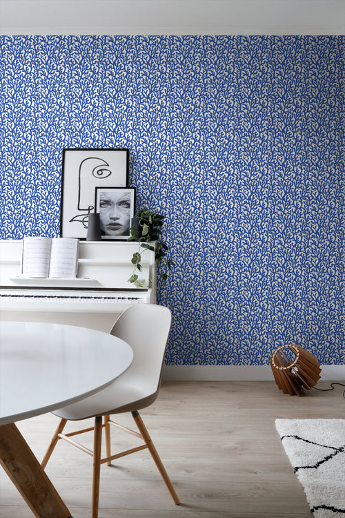 ESTAhome behang koraal blauw en wit - 50 x 900 cm - 131014 - vtwonen shop