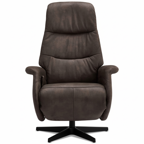 Furnhouse relaxfauteuil Delta - Taupe - Draaibaar - 79x90x114