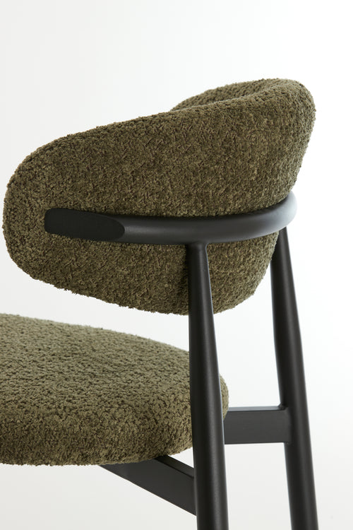 Light & Living eetkamerstoel ENIOLA - 54x52x76cm - groen - Set van 2