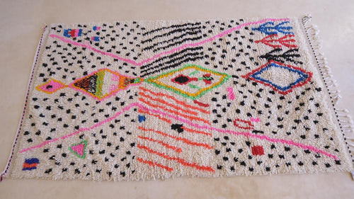 AFK Living vloerkleed Berber - handgemaakt - Wol - 124 x 222 cm