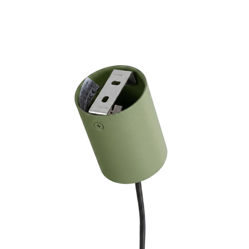 Sollux Lighting Kroonluchter KARBON 4 olijfgroen - 122x6,5x212cm