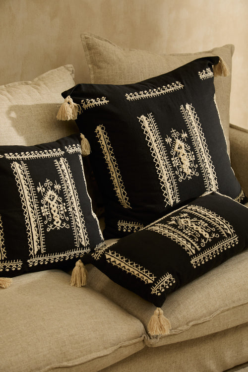 Calma House Kussenhoes Traste - Donkergrijs - 45x45