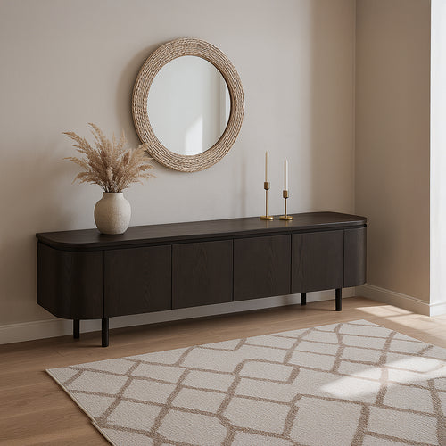 Livingfurn tv-meubel Tobago Espresso - 210cm - bruin - vtwonen shop