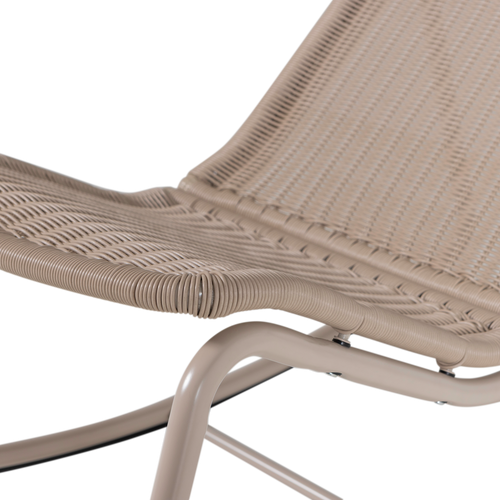 WOOOD schommelstoel tuin Tom - Kunststof - Zand - 97x51x95