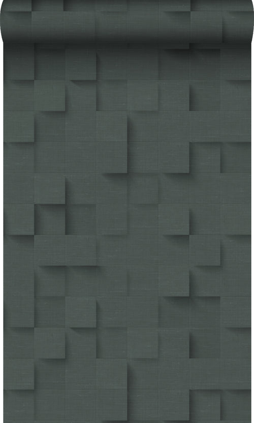 Origin Wallcoverings behang 3D kubussen antraciet grijs - 50 x 900 cm - 347900 - vtwonen shop