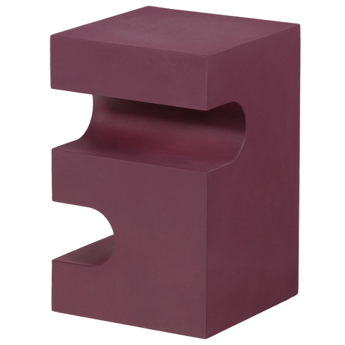 WOOOD bijzettafel Jessa - Metaal - Paars/Bruin - 48x30x30
