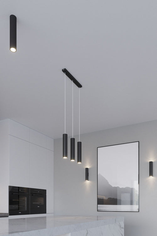 Sollux Lighting Hanglamp LAGOS 2P zwart - 15x15x118cm