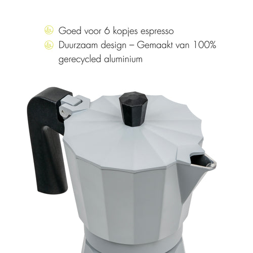 Leopold Vienna - Espressomaker Moshi grijs 6-kops - vtwonen shop