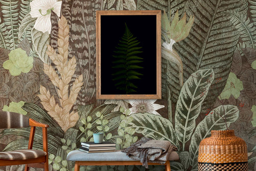 One Wall one Role fotobehang jungle-motief groen, beige, wit en bruin - 371 x 280 cm - AS-382431 - vtwonen shop