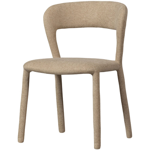 WOOOD eetkamerstoelen Noble - Polyester - Zand - Set van 2 - vtwonen shop
