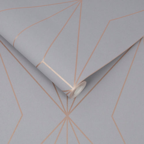 Graham & Brown Vliesbehang - Harmony Grey Rosegold - 10mx53cm - vtwonen shop