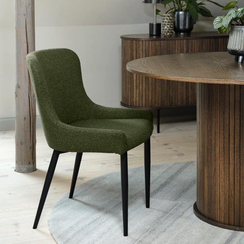 Olivine Lenn houten eettafel gerookt eiken - Ø 120 cm - vtwonen shop