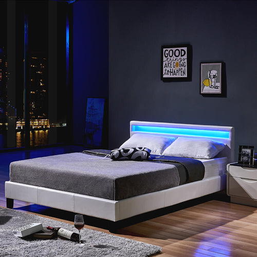 Home Deluxe LED bed ASTRO Wit 140 x 200 cm - vtwonen shop