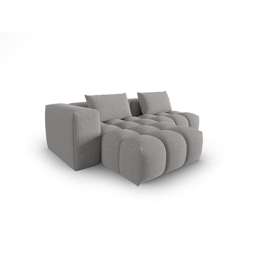 Cosmopolitan Design - Modulaire hoekbank links Verona 3-zits, structurele stof warm grijs - 145x205x70cm