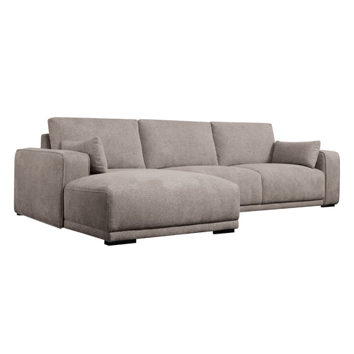 Furnhouse chaise longue bank links California - Beige - Stof - 105x305x85