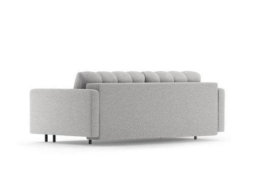 Cosmopolitan Design Slaapbank met opbergdoos Bali 3-zits, boucle lichtgrijs - 84x222x105cm