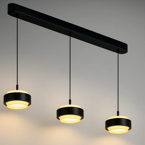 Freelight hanglamp Puleggia - 3 lichts - 90  x 150   cm - zwart