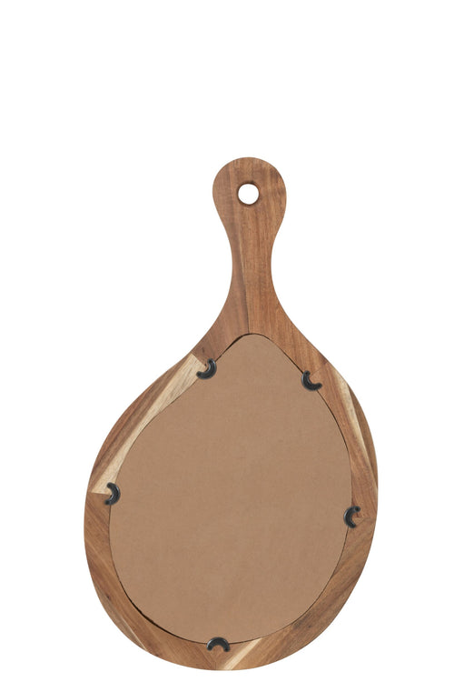 J-Line spiegel Palette - hout/glas - naturel - small - 36 x 63 cm