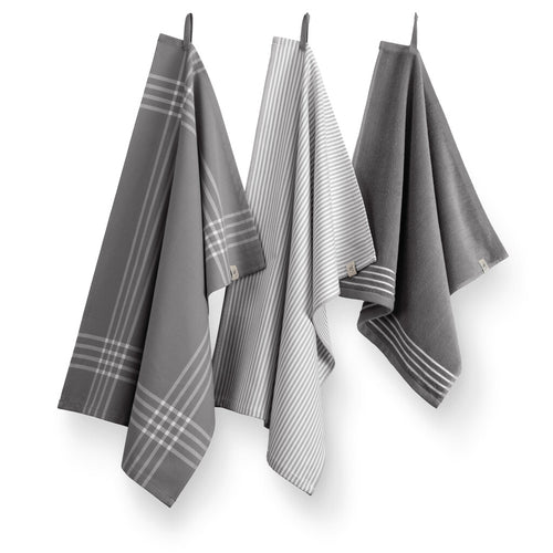 Walra - Keukenset Superior Kitchen Set - 2x 50x70 + 1x 50x50 cm - Antraciet / Wit