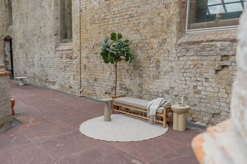 Interieur05 Rond Jute buitenkleed Naturel ZigZag - 240 x 240 cm - vtwonen shop