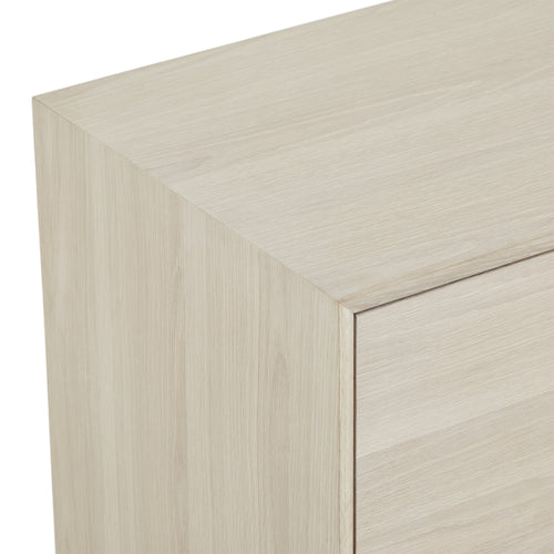 Furnhouse 3-deurs dressoir Porto - Witte olie - MDF, Eikenfineer - 42x160x79