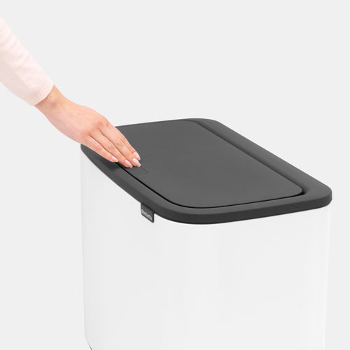 Brabantia Prullenbak Bo Touch Bin - 3x11L - white - vtwonen shop