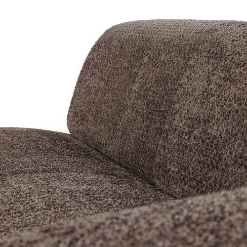 WOOOD 2-zits bank arm rechts Mojo Base - Wollig - Bruin - 74x185x97
