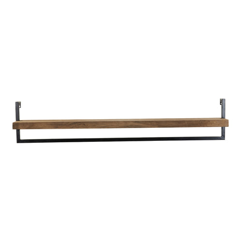 Light & Living wandplank Maddison - bruin - 120x18x24cm