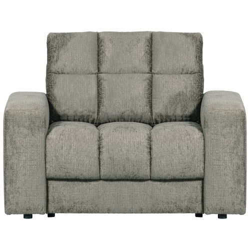 WOOOD fauteuil Second Date - Structure Velvet - Frost - 78x103x99 - vtwonen shop