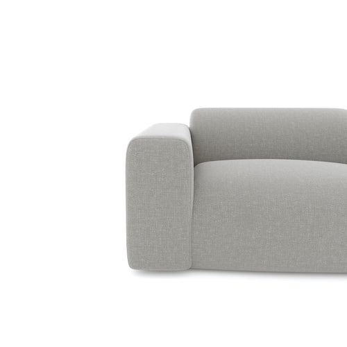 Sia Home - Bank MYRA - kruispatroonweefsel lichtgrijs 205cm