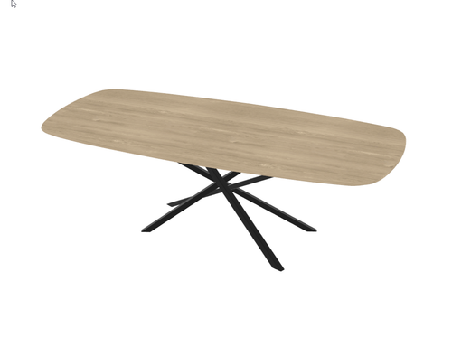 Firma Hout & Staal eettafel Deens Ovaal Mikado -  matte lak - 240*100cm - vtwonen shop