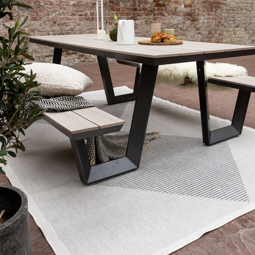 Buitenkleed Kite - Naturel/Wit - dubbelzijdig - EVA Interior - 160 x 230 cm - vtwonen shop