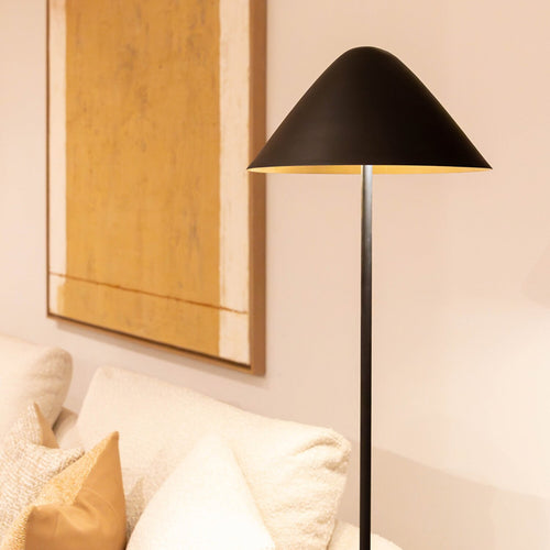 Atmooz vloerlamp Elan - zwart - Ø 35 x H 150 cm - E14