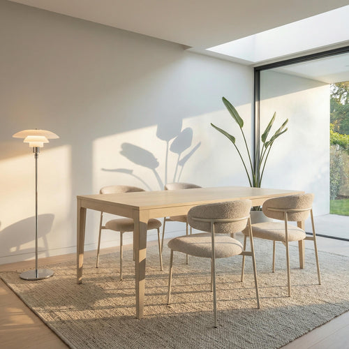 Furnhouse uitschuifbare eettafel Kerteminde - Witte olie - 220/320x100 cm