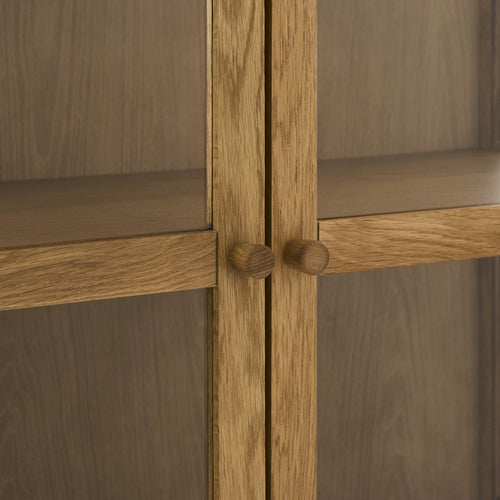 Furnhouse 3-deurs dressoir Svendborg - Natuurlijk eikenhout - MDF, Eikenfineer - 40x137x80