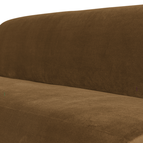 WOOOD eetbank 164 cm rugleuning Mojo Base - Velvet - Honinggeel - 83x164x76