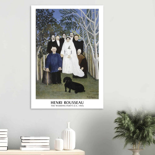 Artfulprints  Henri Rousseau - The wedding party   poster A4 21x29.7 cm - vtwonen shop