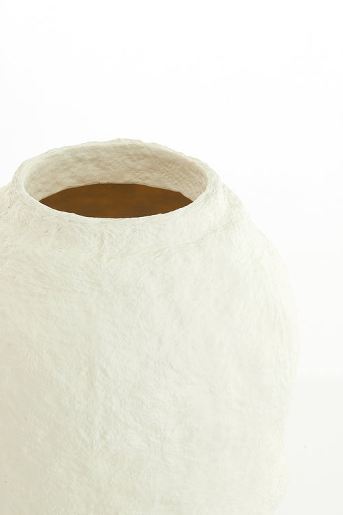 Light & Living vaas LEANO - Ø45x60cm - wit - vtwonen shop