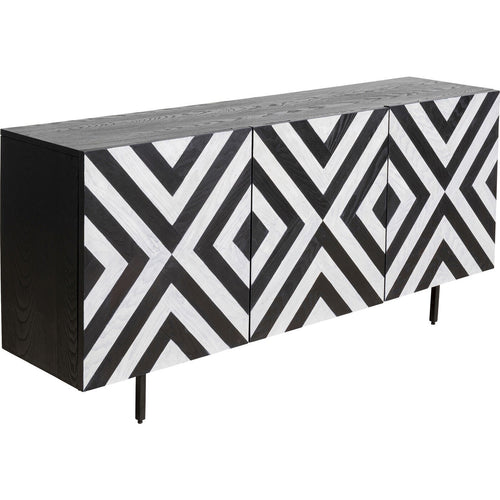 Kare Design Dressoir Arctic zwart en wit - vtwonen shop