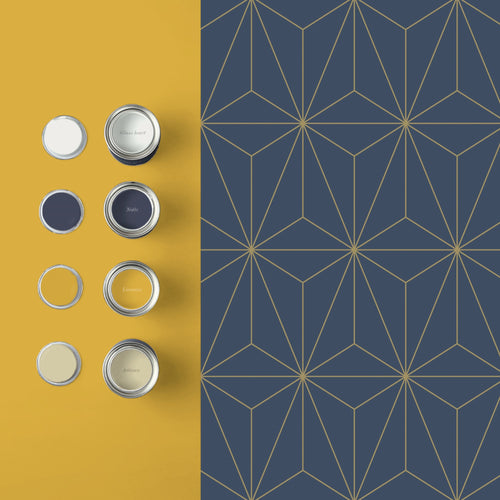 Graham & Brown Vliesbehang - Prism Navy - 10mx53cm