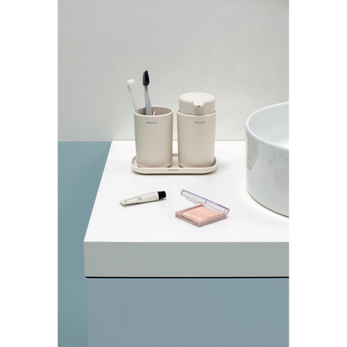 Brabantia Badkameraccessoires ReNew - set van 3 - soft beige - vtwonen shop