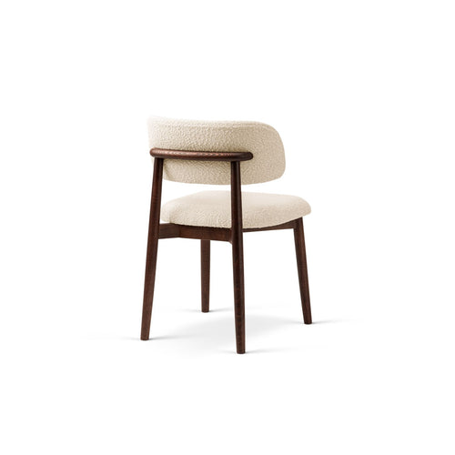 Set van 2 stoelen met gesp Evan boucle beige - 51x49.5x77cm