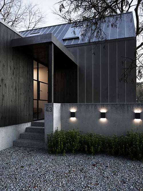 Nordlux Fold Wandlamp Buiten L - 2-lichts LED - 3000K - IP54- Zwart - vtwonen shop