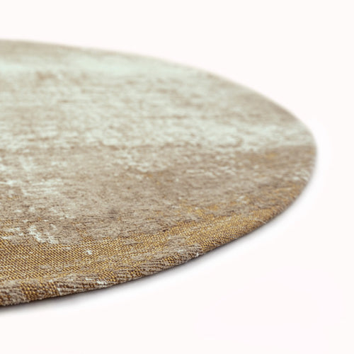 Louis De Poortere vloerkleed Mercury - geel - 140x140cm - vtwonen shop