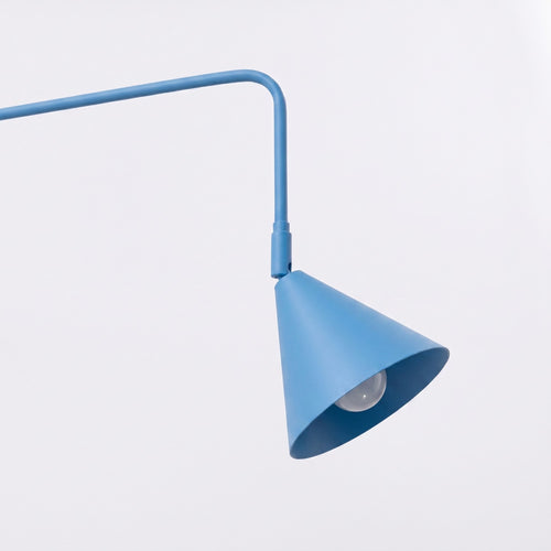 Sollux Lighting Wandlamp NOX 2 lichtblauw met schakelaar - 150x80x30cm
